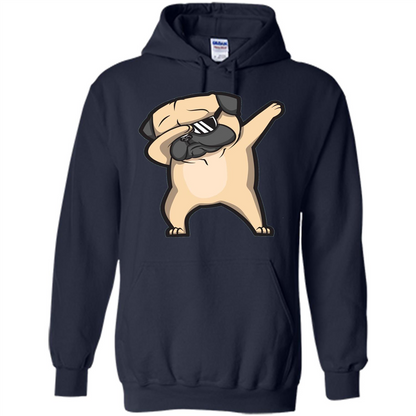 Dabbing Pug Shirt - Cute Funny Dog Dab T-shirt Navy