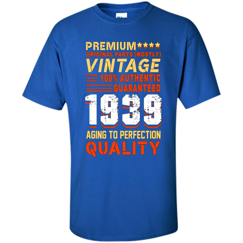 Funny Birthday T-shirt Vintage 1939 Royal