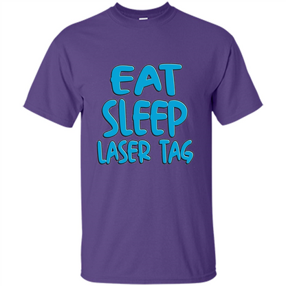Eat Sleep Laser Tag T-shirt Purple