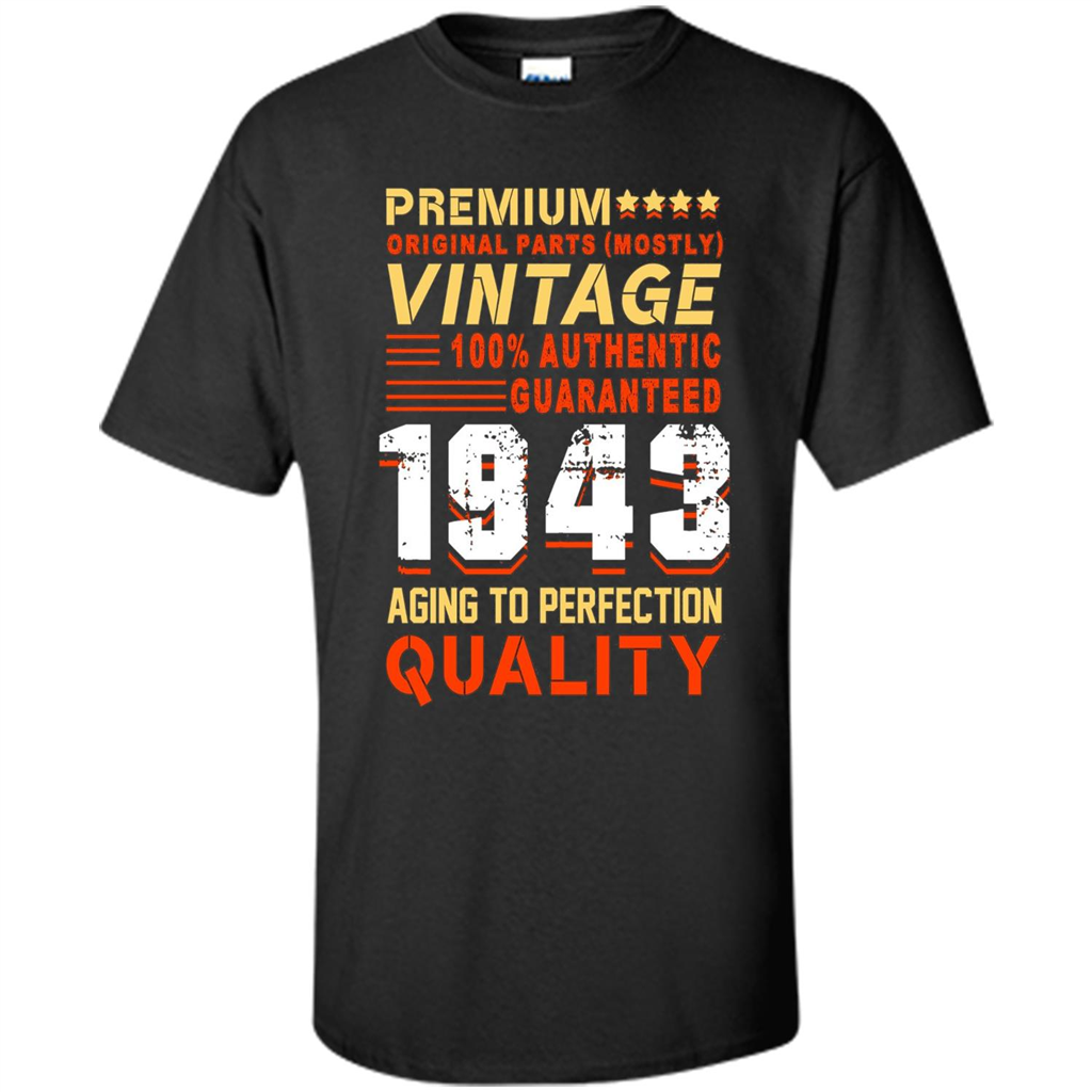 Vintage 1943 T-Shirt Aging To Perfection Quality Black