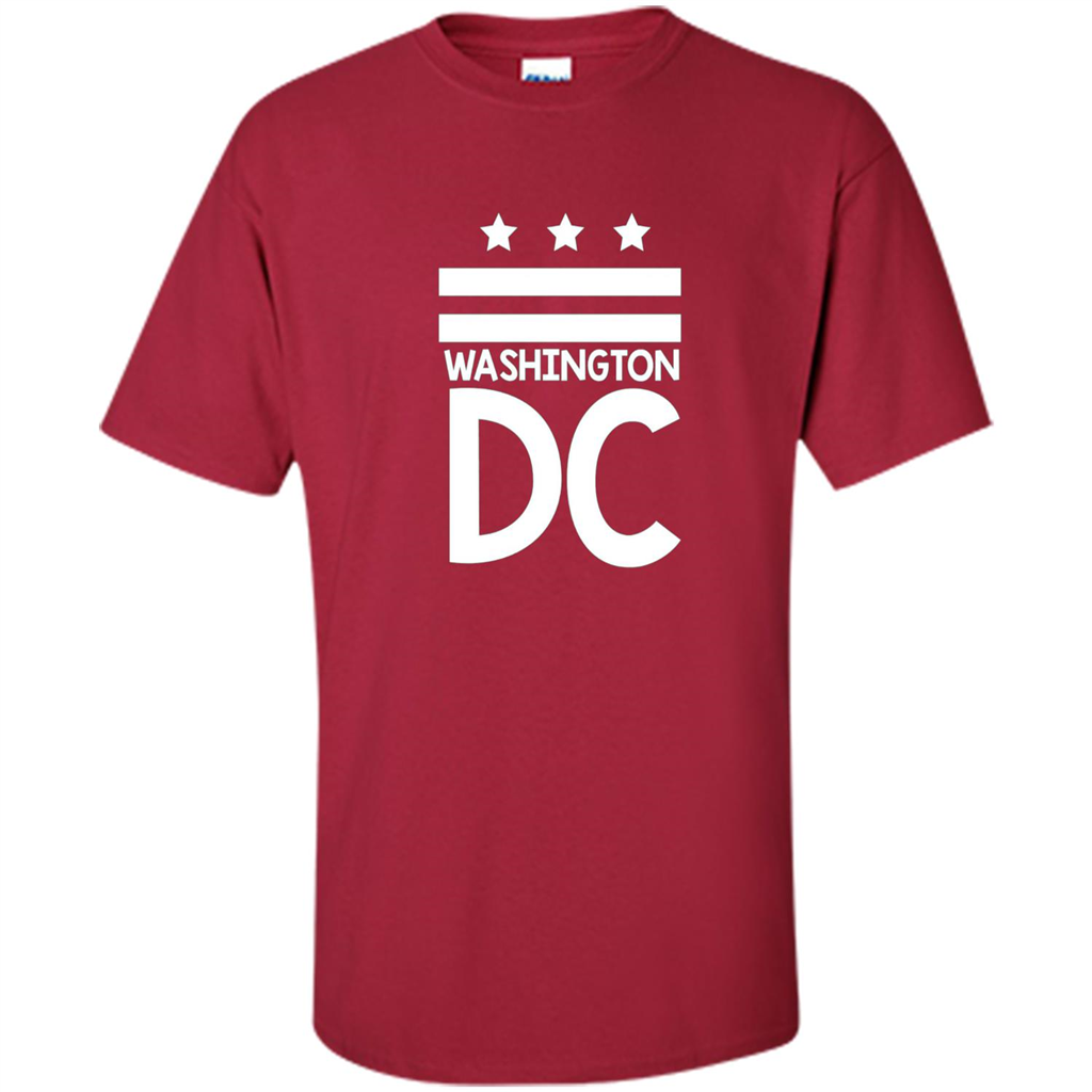 DC Flag T-shirt - Washington DC T-Shirt Cardinal