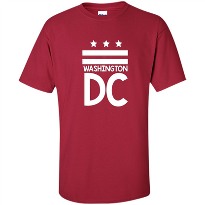 DC Flag T-shirt - Washington DC T-Shirt Cardinal