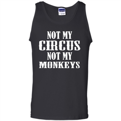 Monkey T-shirt Not My Circus Not My Monkeys T-shirt Black