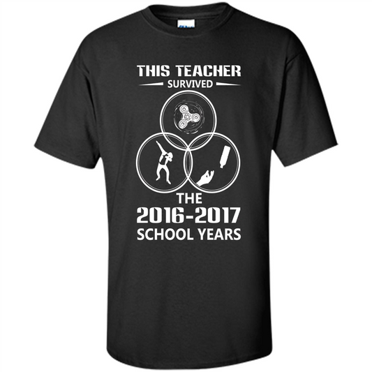 This Teacher Survived The 2016 2017 School Years T-shirt Black