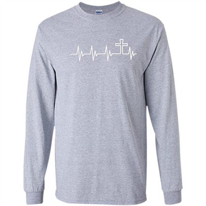Christian T-shirt Heartbeat Sport Grey