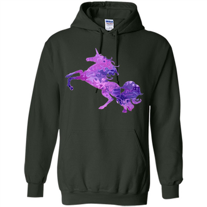 Unicorn Glitter Cute Beautiful Unicorn T-shirt Forest Green