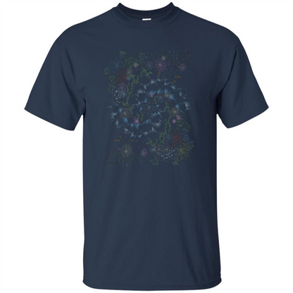 Succulent Swirl T-shirt Navy