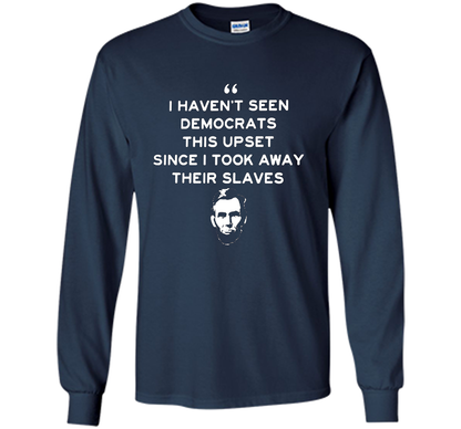 Political T-shirt I Haven't Seen Democrats T-shirt Navy