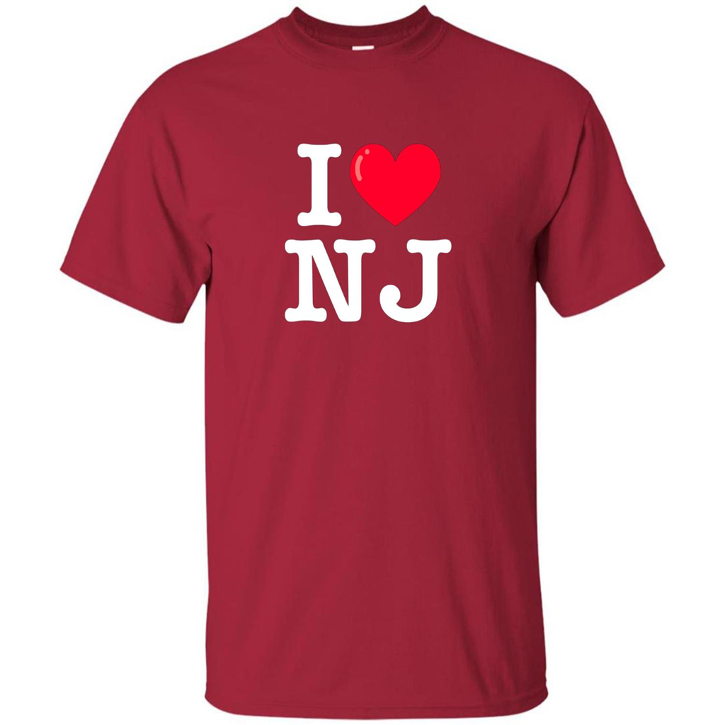 I Heart NJ T-Shirt I Love NJ Cardinal