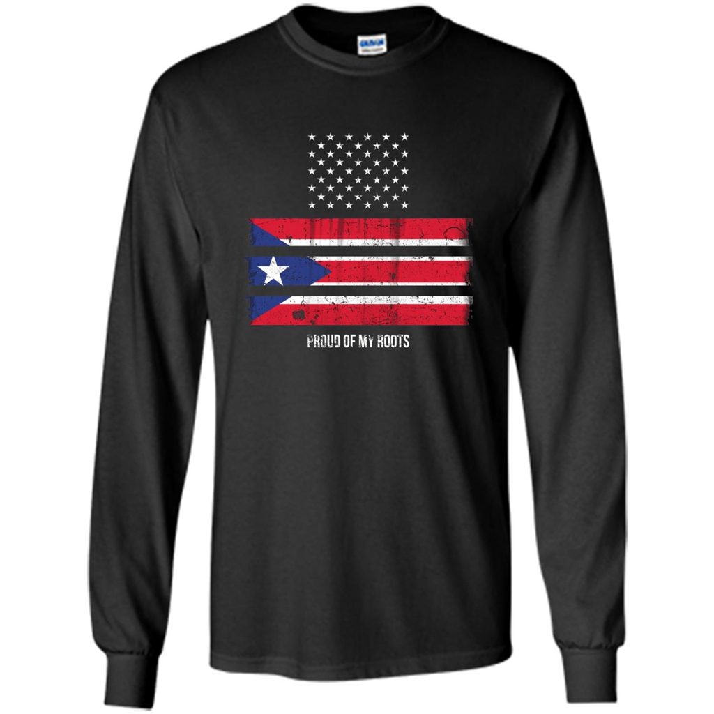 Puerto Rico USA Flag Pride T-Shirt Black