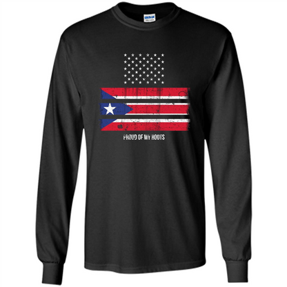 Puerto Rico USA Flag Pride T-Shirt Black