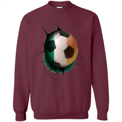 Ireland Football Soccer T-shirt Maroon