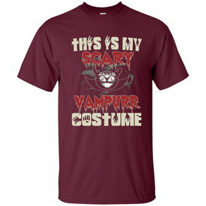 Halloween T-shirt This Is My Vampurr Costume T-Shirt