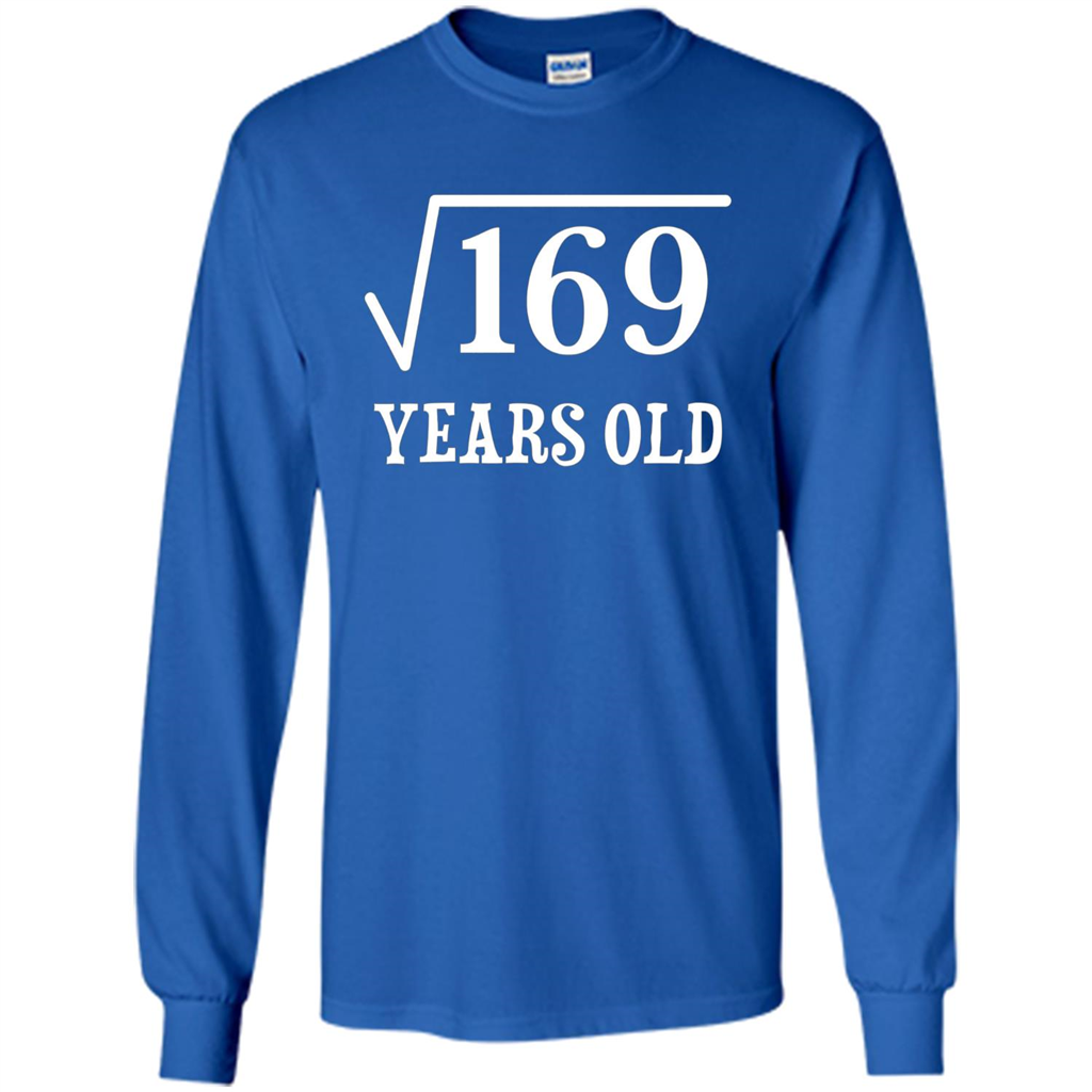 Square Root of 169 T-shirt 13th birthday T-shirt Royal