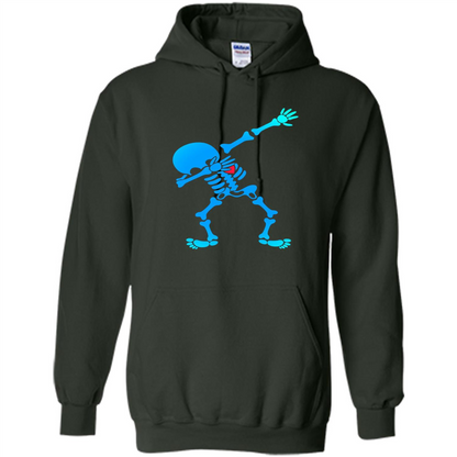 Dabbing Skeleton Halloween 2017 T-shirt Forest Green