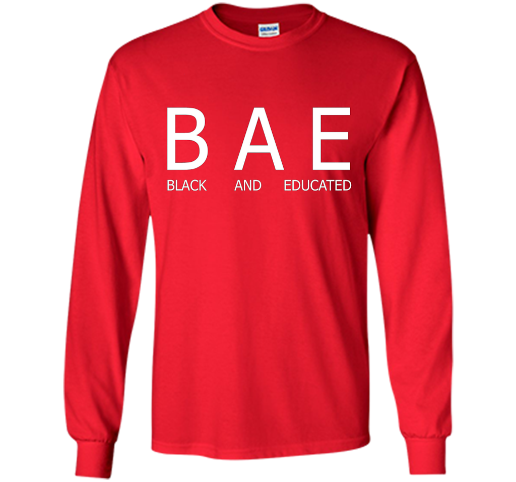 Bae Black And Educated T-shirt Red