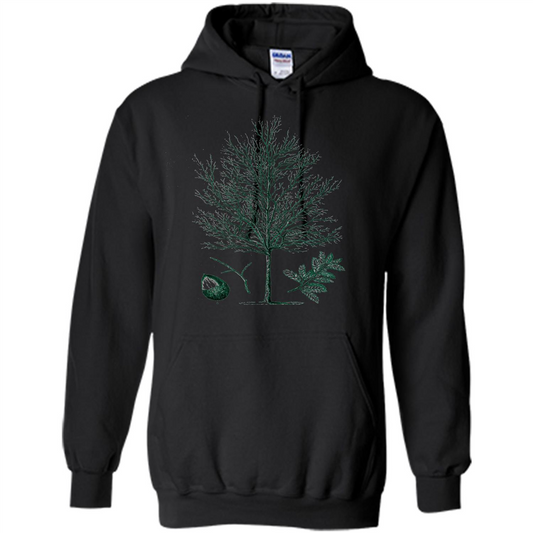 Oak Tree T-Shirt. Tree Acorn Oak Tree Woodsman T-shirt Black
