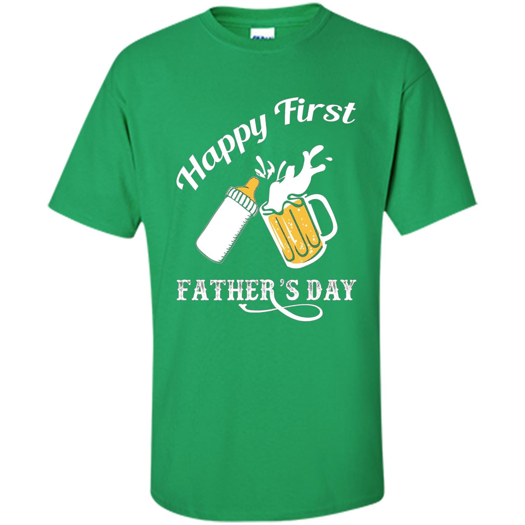 Happy First Father's Day T-shirt 2017 Irish Green