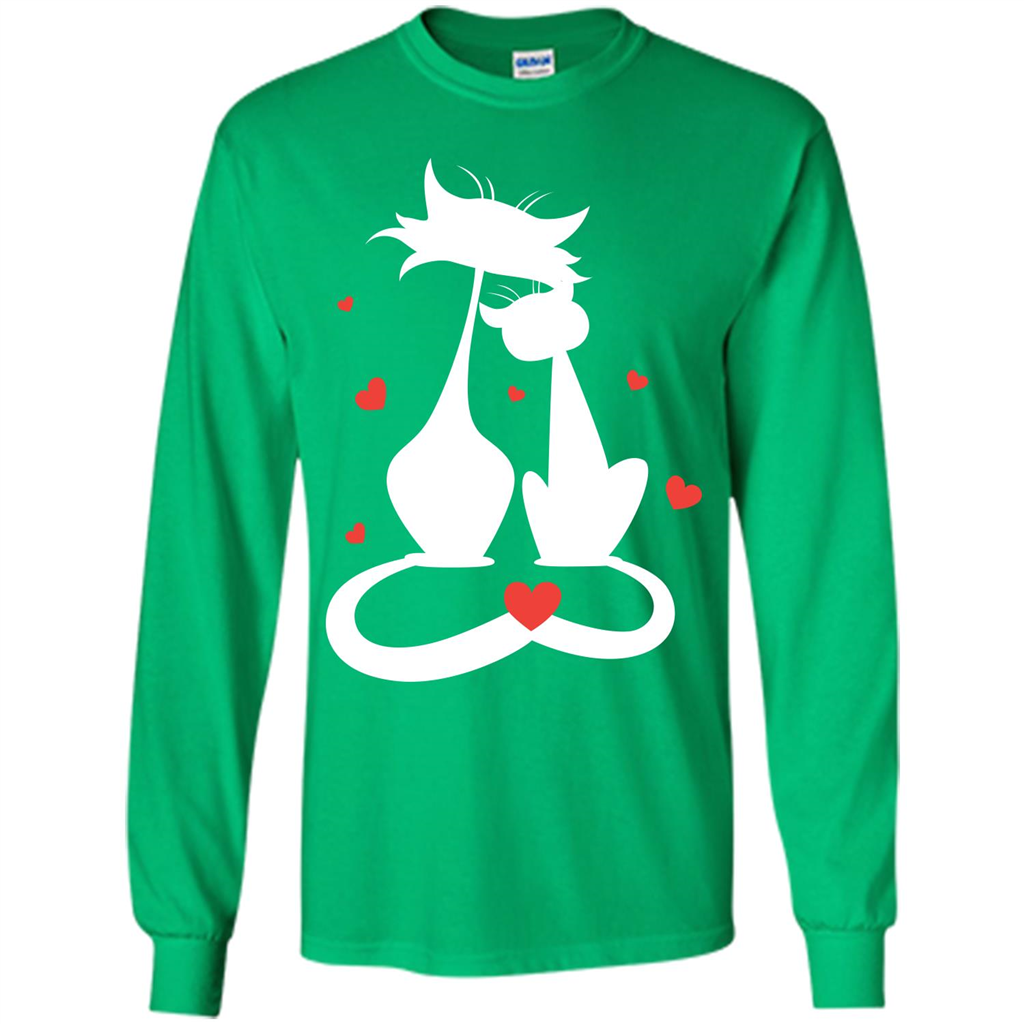 Cat Lover T-shirt Cat Couples Irish Green