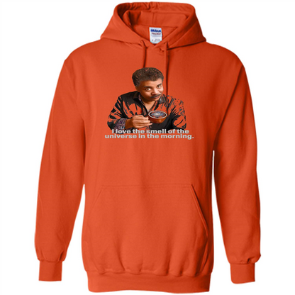 Neil Degrasse Tyson I Love The Smell Of The Universe T-Shirt Orange