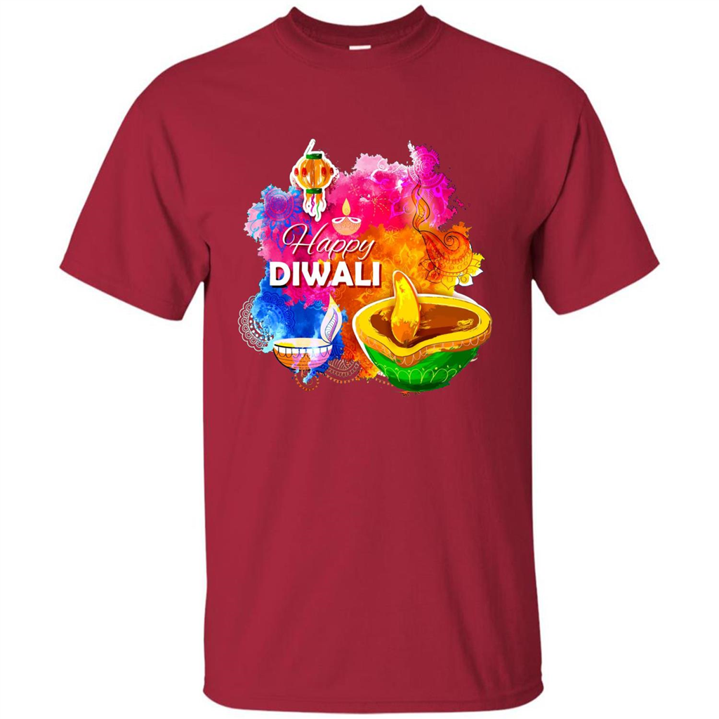 Happy Diwali Deepavali T-Shirt October 19th T-shirt Cardinal