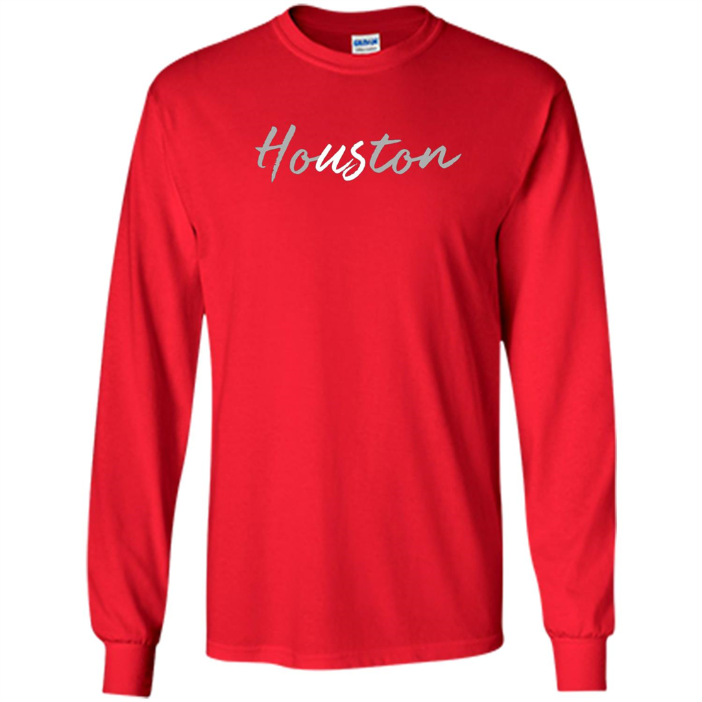 Houston Us Novelty Graphic T-shirt Red