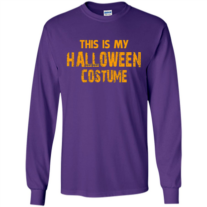 This Is My Halloween Costume T-shirt Purple