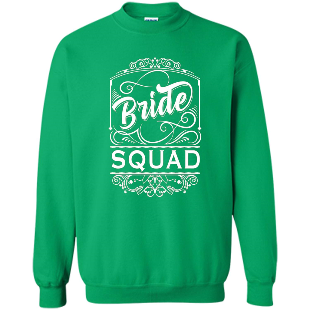 Bride Squad T-shirt Womens Bachelorette Party Bridesmaids Irish Green