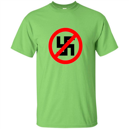 Anti-Nazi Shirt Support Equal Rights T-shirt Lime