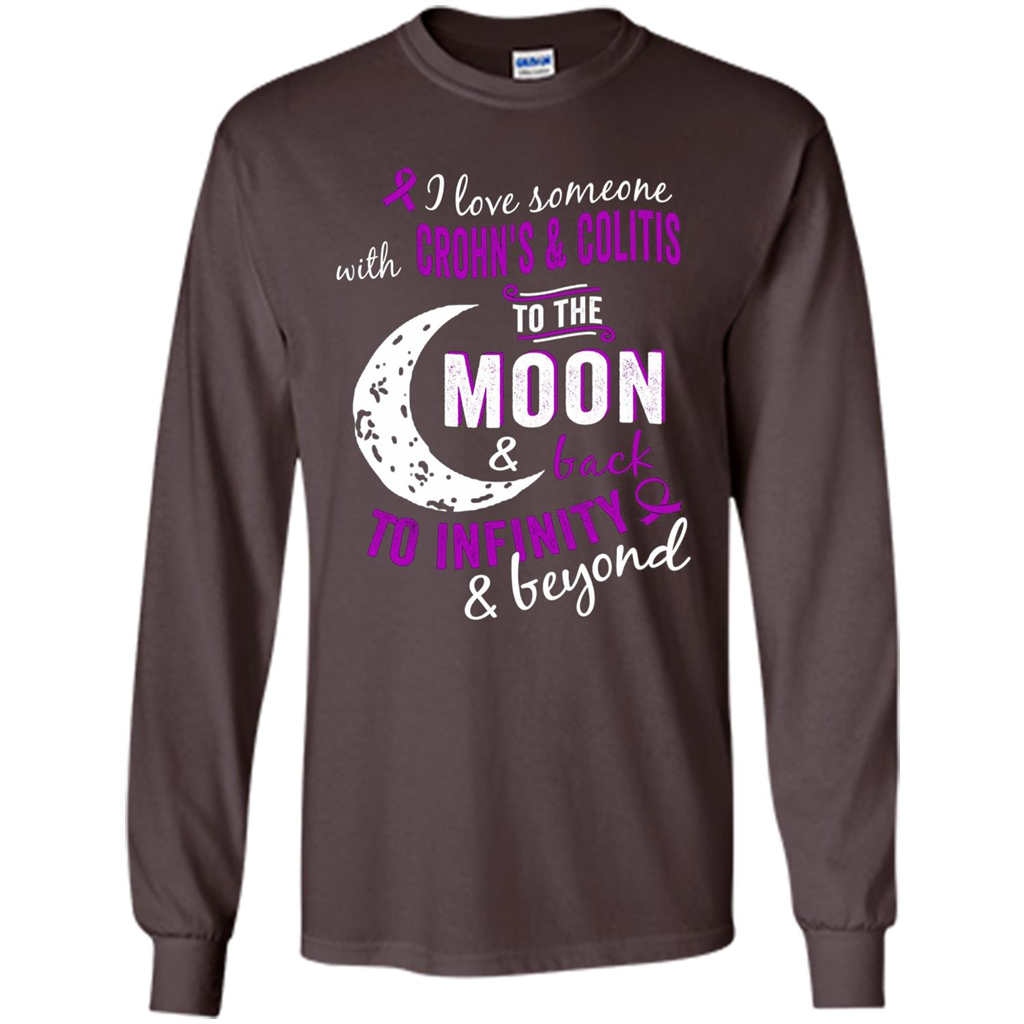 Crohn's and Colitis Awareness T-shirt Dark Chocolate