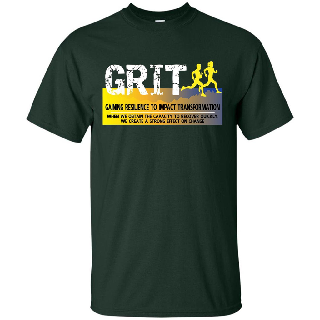 Gaining Resilience To Impact Transformation T-shirt Forest Green