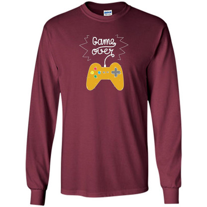 Gamer T-shirt Game Over Maroon