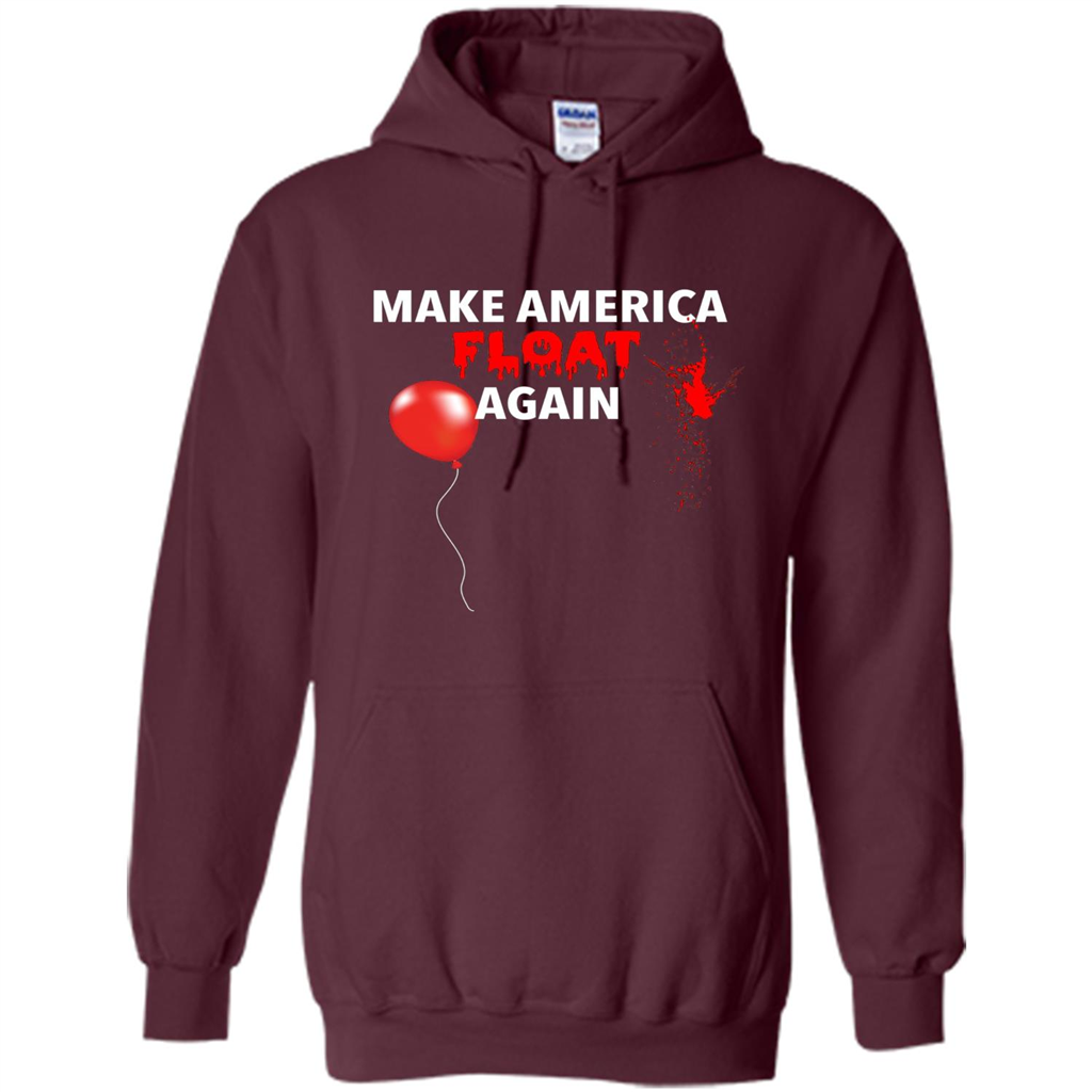 Make America Float Again T-Shirt Halloween Horror T-shirt Maroon