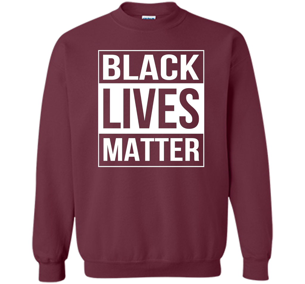 Black Lives Matter Political Protest T-Shirt shirt Maroon