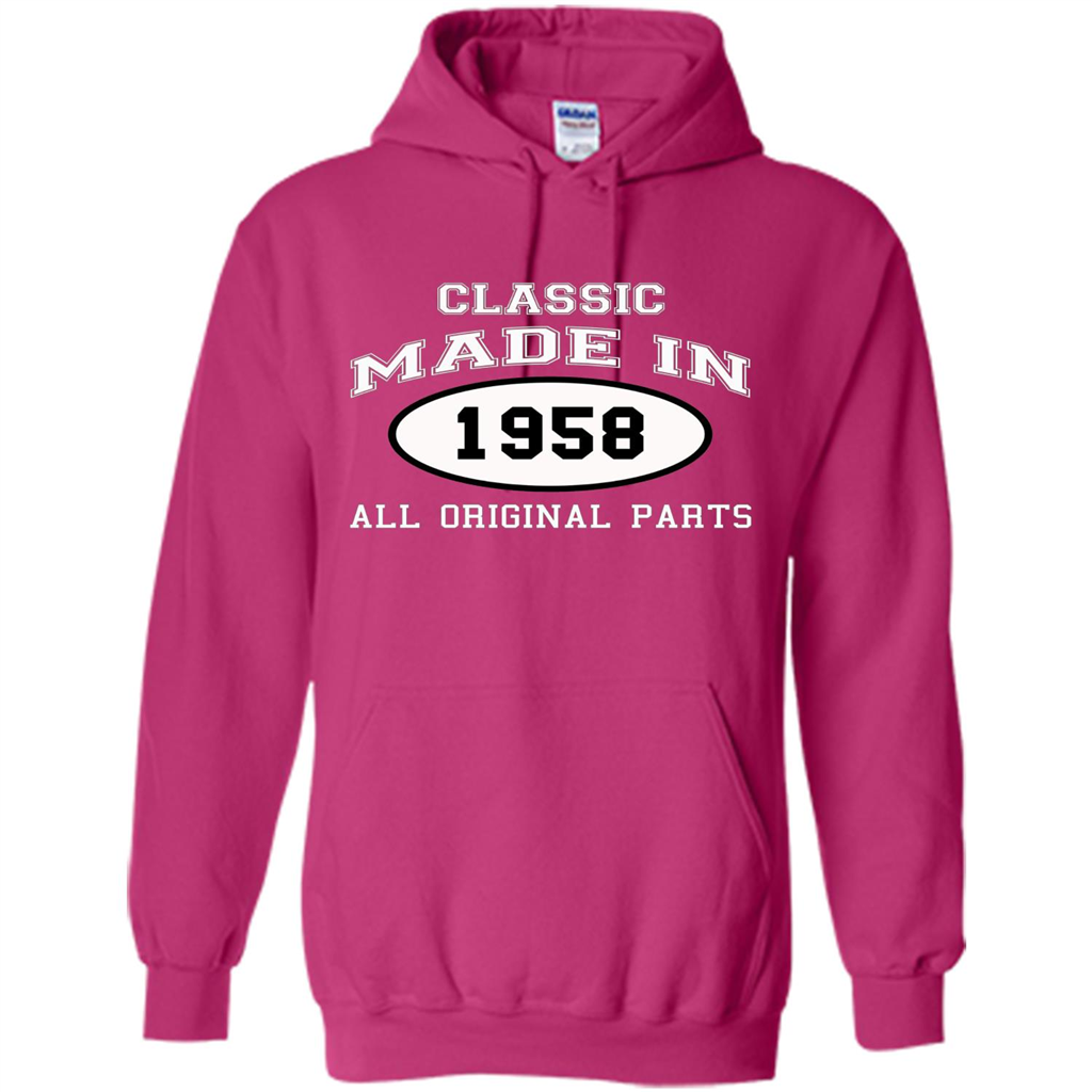 Birthday Gift T-shirt Classic Made In 1958 All Original Parts T-shirt Heliconia