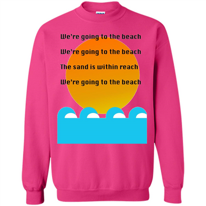 Summer T-shirt We're Going To The Beach T-shirt Heliconia