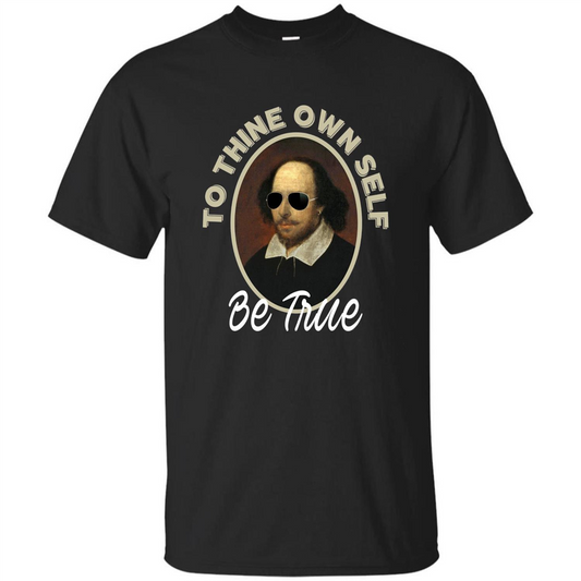 Music T-shirt To Thine Own Self Be True T-shirt Black