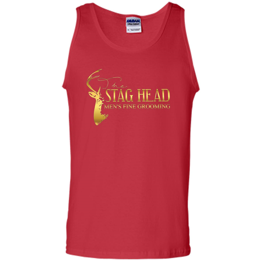 The Stag Head Men's Fine Grooming T-shirt Red