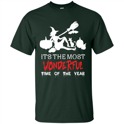 Halloween T-shirt It’s The Most Wonderful Time Of The Year Forest Green