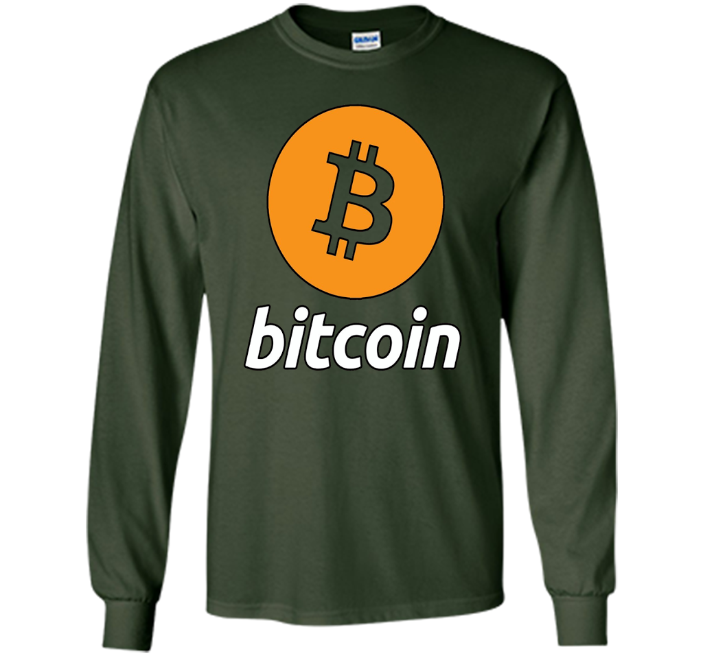 Bitcoin Logo Cryptocurrency BTC T-shirt Forest Green