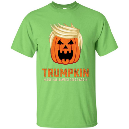 Halloween Trumpkin Funny T-Shirt Make Halloween Great Again Lime