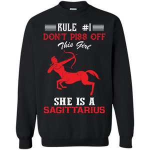 Sagittarius T-shirt Rule Dont Piss Off This Girl T-shirt