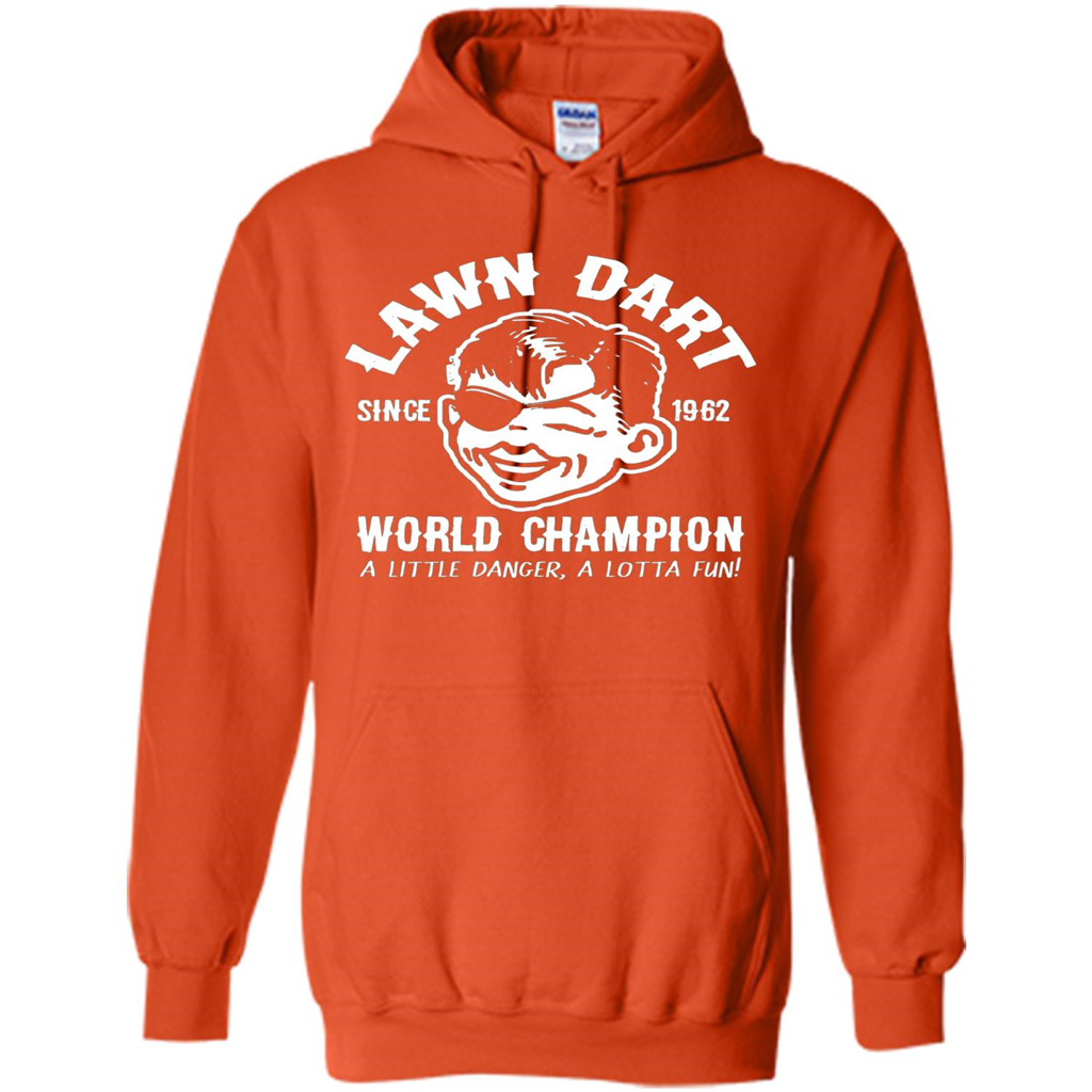 Lawn Dart Since 1962 World Champion Backyard Game T-shirt Orange