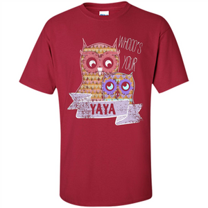 Grandma T-shirt Whooos Your YaYa