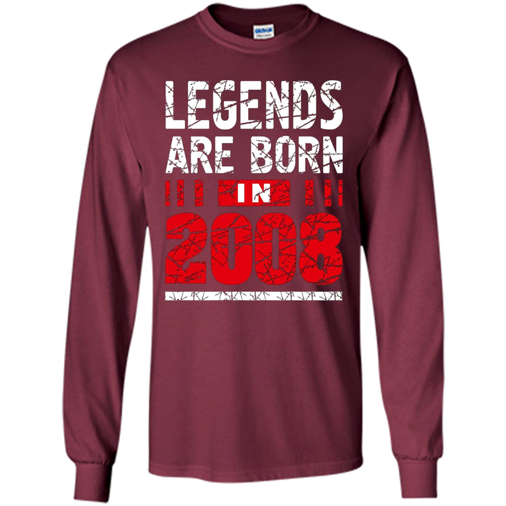 Birthday Gift T-shirt Legends Are Born In 2008 T-shirt