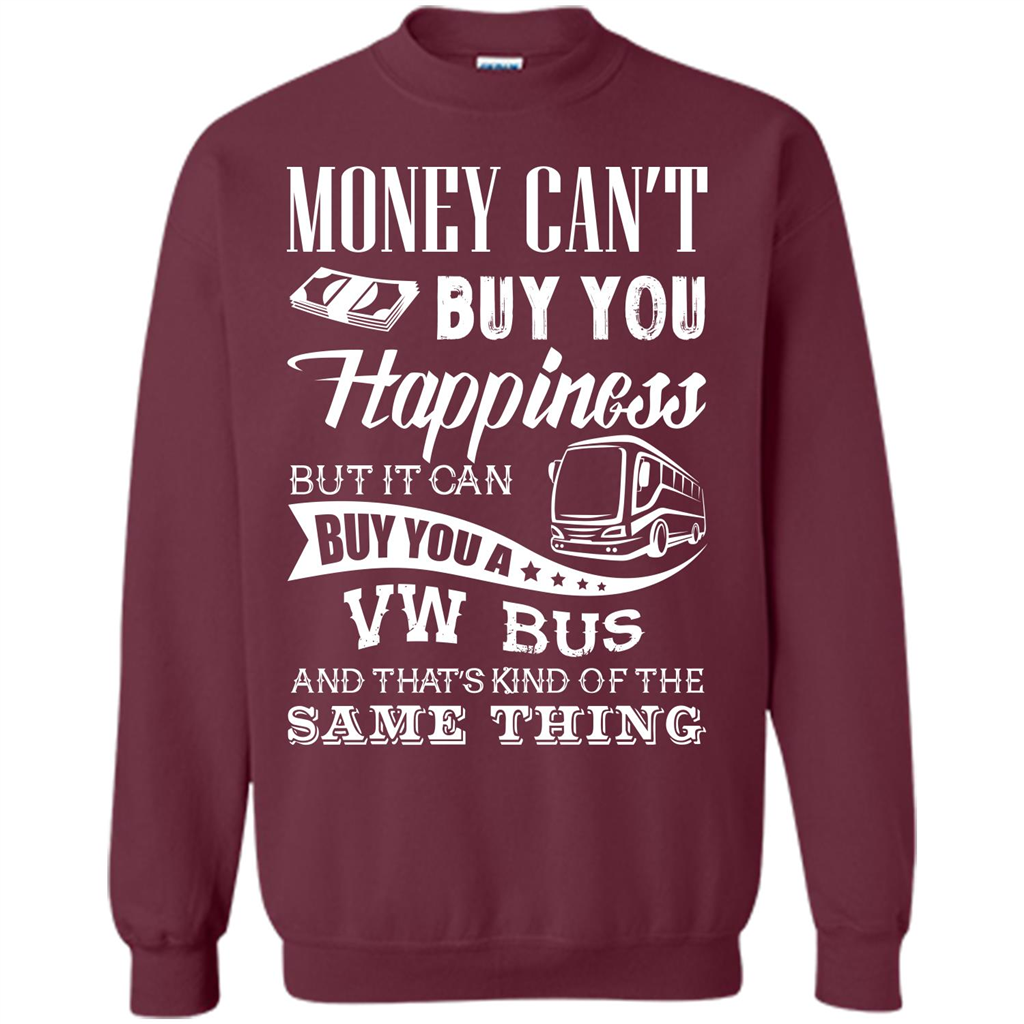 Driver T-shirt Money Can’t Buy You Happiness T-shirt Maroon