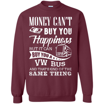 Driver T-shirt Money Can’t Buy You Happiness T-shirt Maroon