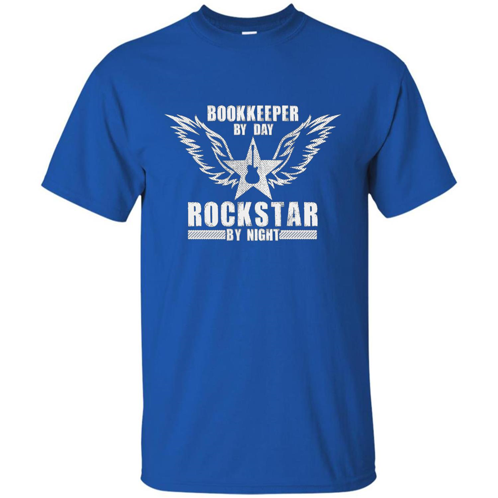 The Official Bookkeeper By Day T-Shirt Rockstar By Night T-Shirt Royal