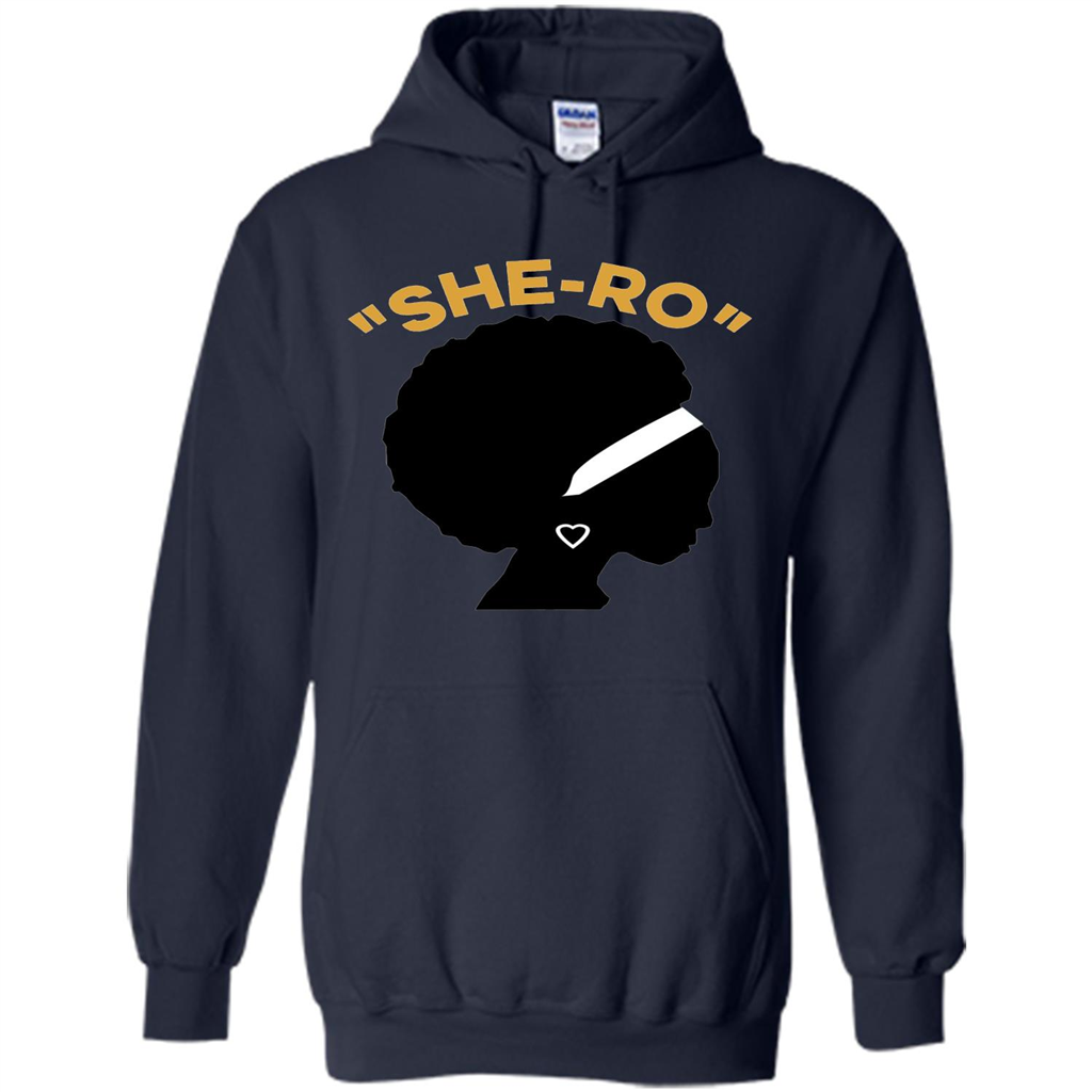 Black Girl Magic T-shirt "She-Ro" Navy