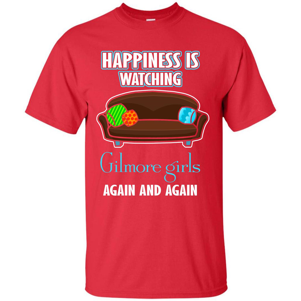 Movie T-shirt Happiness Is Watching Again And Again Red